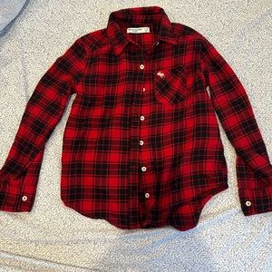 Abercrombie kids plaid shirt